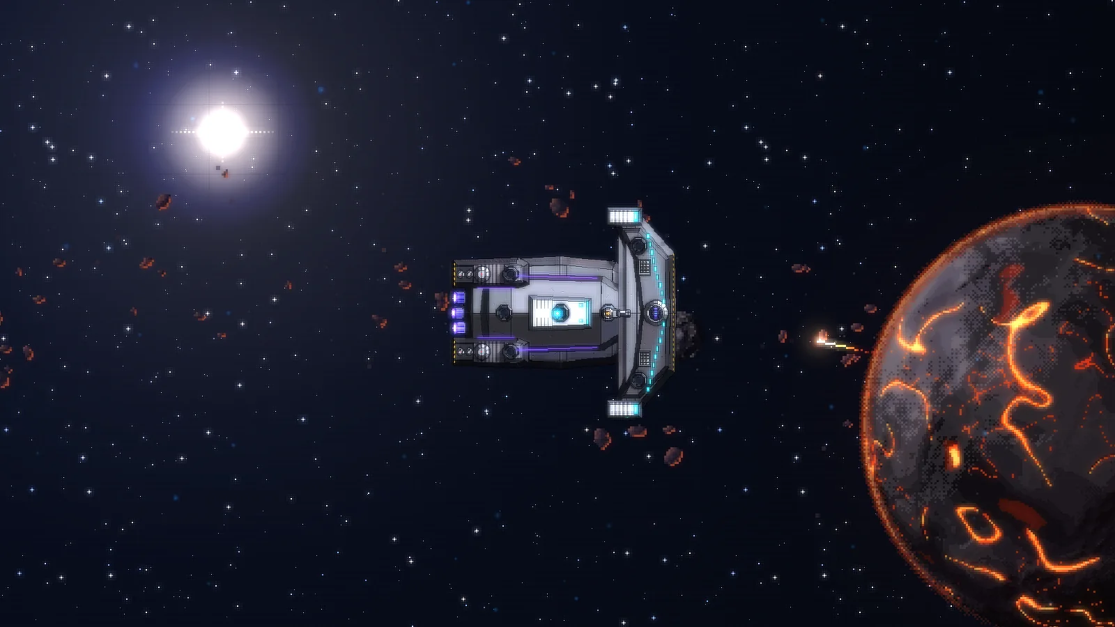 Orbit 68 Destroyer Fleet Battles in Asteroid Belt